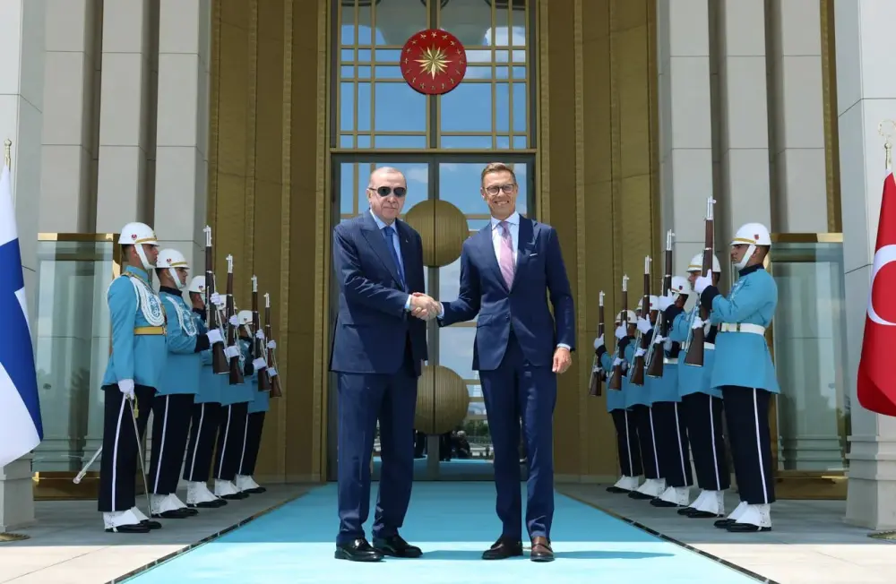 Ərdoğan iki liderlə Ankarada görüşdü - Foto