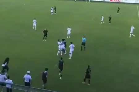 “Neftçi” və “Partizan” futbolçuları arasında əlbəyaxa dava - Video