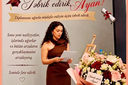 Cahangir Novruzovun nəvəsi məzun oldu - FOTO