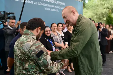 Prezident İlham Əliyev Xocavənd rayonunun Quzeyxırman kəndində oldu
