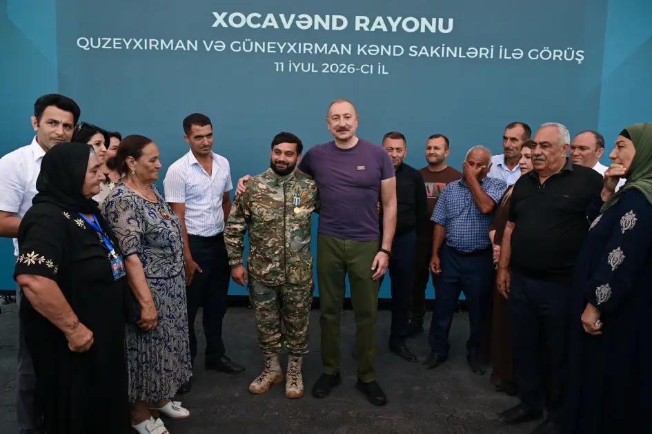 Prezident İlham Əliyev Xocavənd rayonunun Quzeyxırman kəndində oldu – FOTOLAR/YENİLƏNDİ