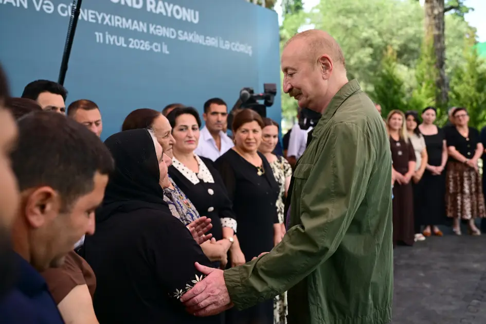 Prezident İlham Əliyev Xocavənd rayonunun Quzeyxırman kəndində oldu – FOTOLAR/YENİLƏNDİ