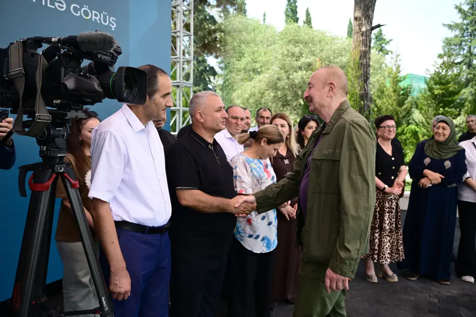Prezident İlham Əliyev Xocavənd rayonunun Quzeyxırman kəndində oldu – FOTOLAR/YENİLƏNDİ