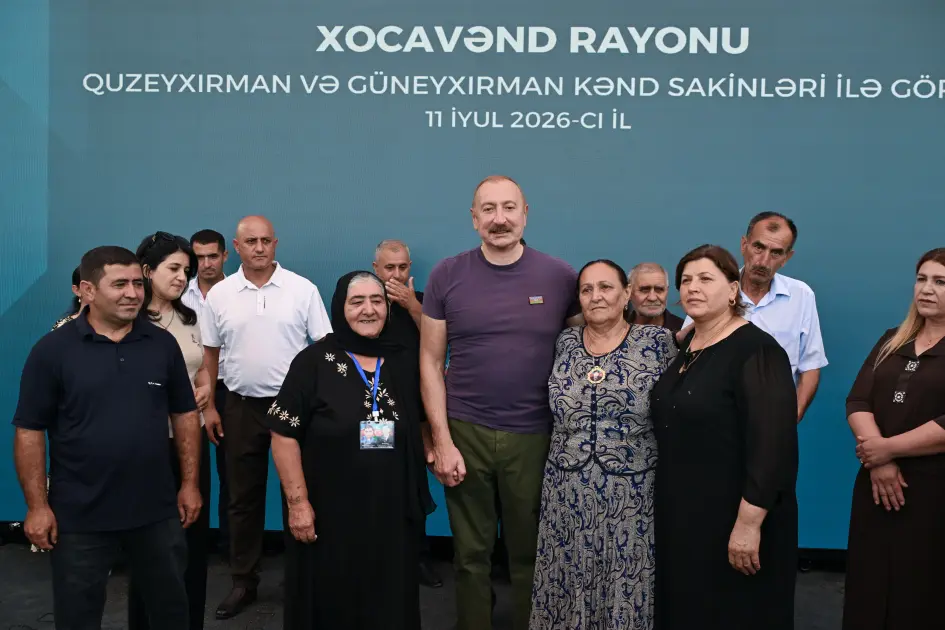 Prezident İlham Əliyev Xocavənd rayonunun Quzeyxırman kəndində oldu – FOTOLAR/YENİLƏNDİ
