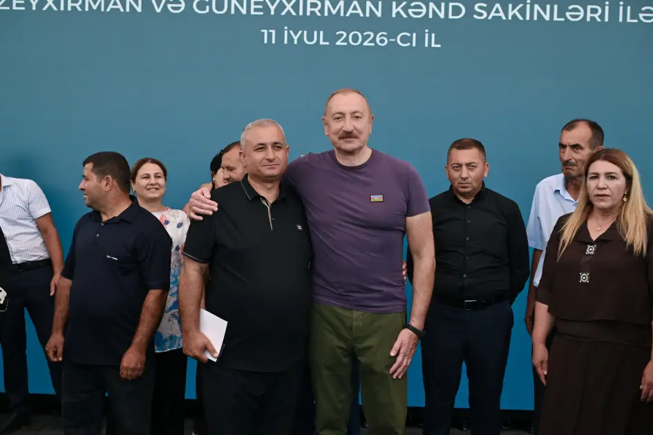 Prezident İlham Əliyev Xocavənd rayonunun Quzeyxırman kəndində oldu – FOTOLAR/YENİLƏNDİ