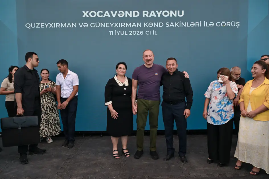 Prezident İlham Əliyev Xocavənd rayonunun Quzeyxırman kəndində oldu – FOTOLAR/YENİLƏNDİ
