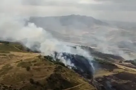 Füzulidə minalanmış ərazidə yanğın oldu