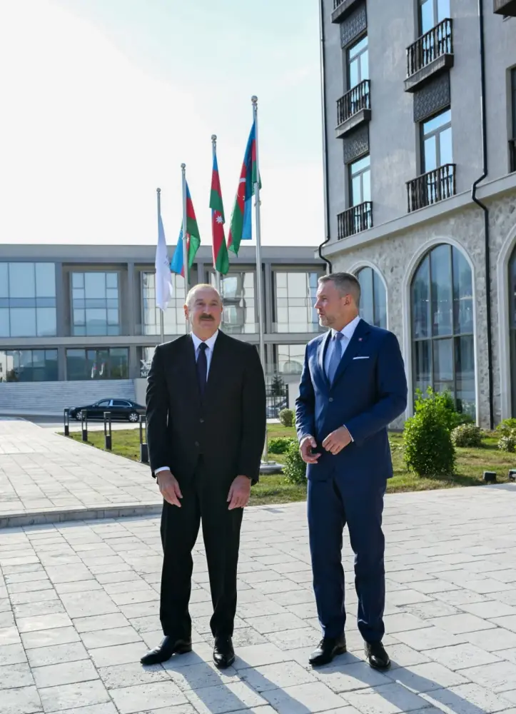 İlham Əliyevin adından Xankəndidə Slovakiya Prezidentinin şərəfinə rəsmi nahar verildi