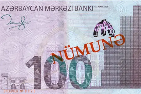 Yeni 100 manatlıqlar tədavüldə - Taleh Kazımovun imzası ilə