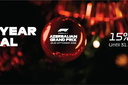 Yeni İldə Sürət və Adrenalin: F1 Azərbaycan 2026 Biletinizi Endirimlə Əldə Edin!