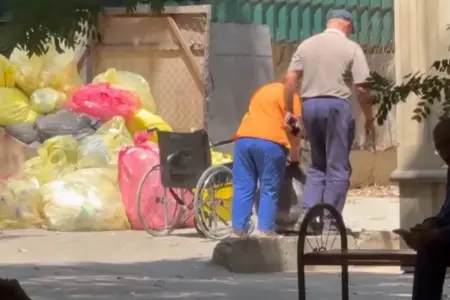 Bakıda xəstəxanaların həyətindən xoşagəlməz görüntülər