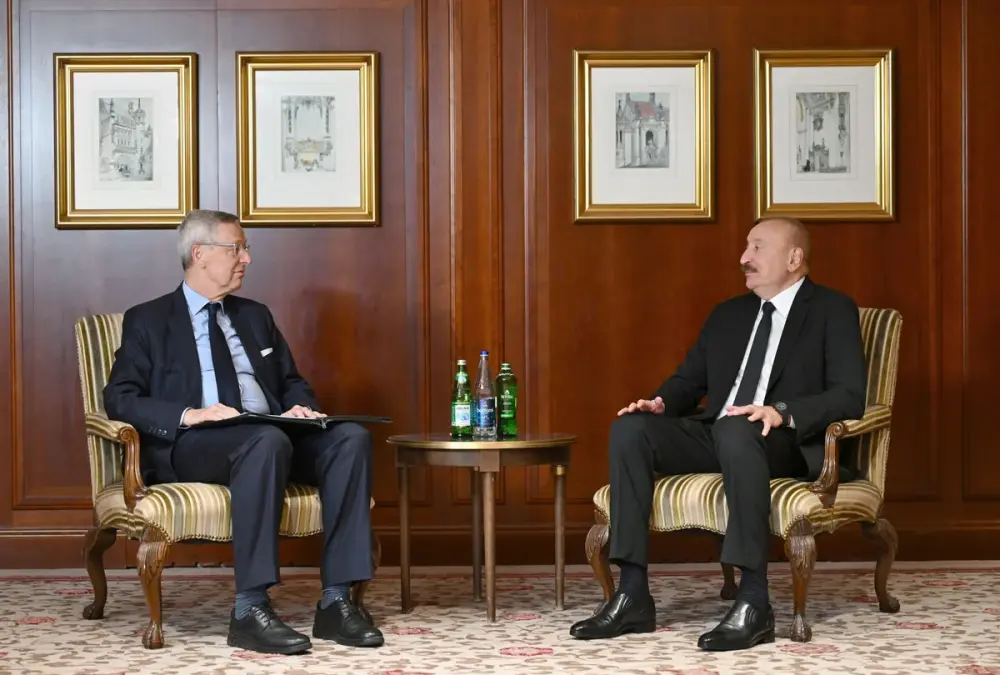 Prezident İlham Əliyev Mixael Harms ilə görüşdü