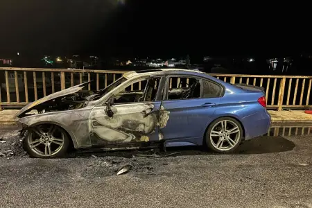 "Moyka"da "BMW" yandı