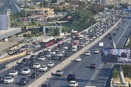 Bakının bir sıra yollarında tıxac yarandı