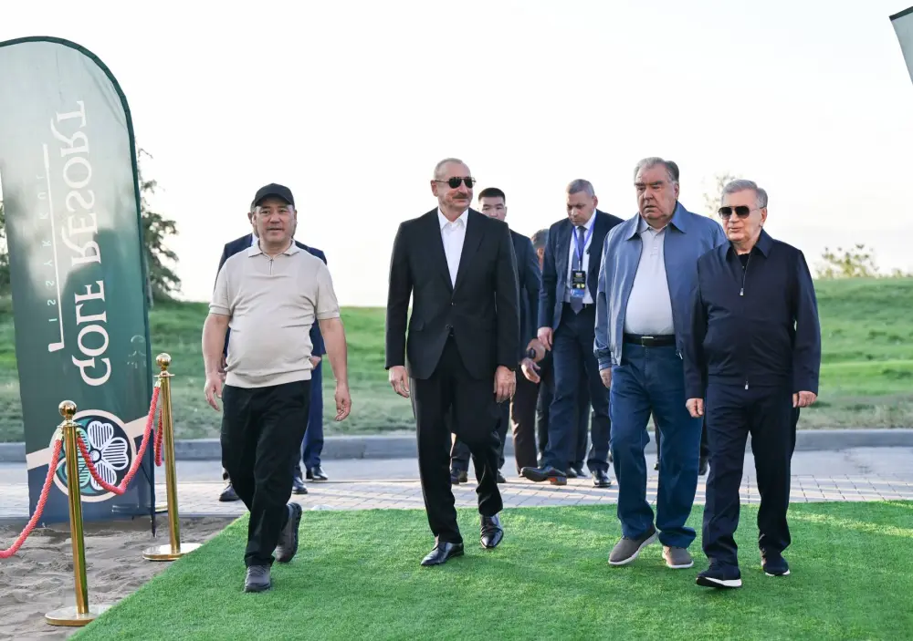 Prezident İlham Əliyev Çolpon-Ata şəhərində Qolf Klubun açılışında iştirak etdi – VİDEO