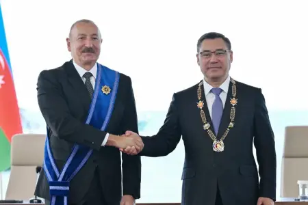 Qırğızıstan KİV Prezidentin səfərini işıqlandırmaqda davam edir - Fotolar