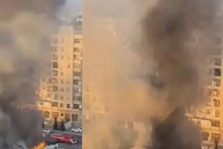 Məmmədli dairəsində güclü yanğın - Video