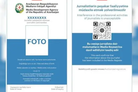 Jurnalist vəsiqəsinə görə 20 manatlıq ödəniş ləğv edildi