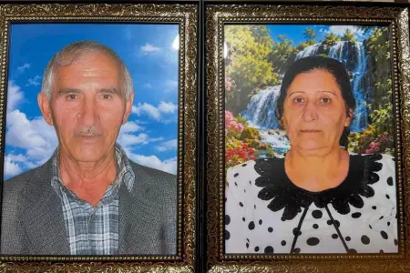 Yandırılaraq öldürülən ər-arvadın - Fotosu