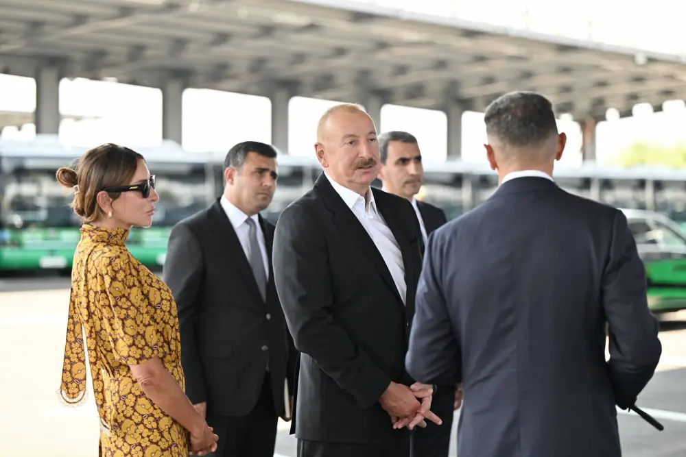 Prezident Naxçıvanda yeni nəqliyyat layihələri ilə tanış oldu