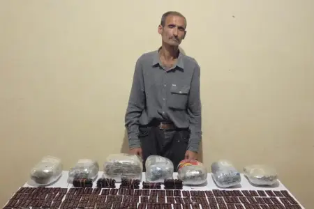 İrandan Azərbaycana narkotik keçirməyə cəhd edən şəxs tutuldu