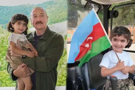 Prezident balaca Gülərin ailəsinə traktor hədiyyə etdi - Video