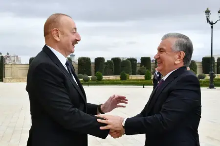 İlham Əliyev Özbəkistanın Milli İnformasiya Agentliyinə müsahibə verdi - FOTOLAR