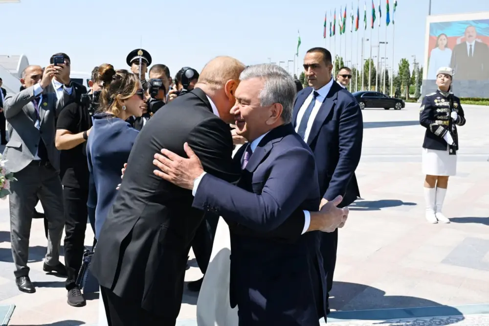 Prezident və xanımı Özbəkistandadır - FOTO/VİDEO