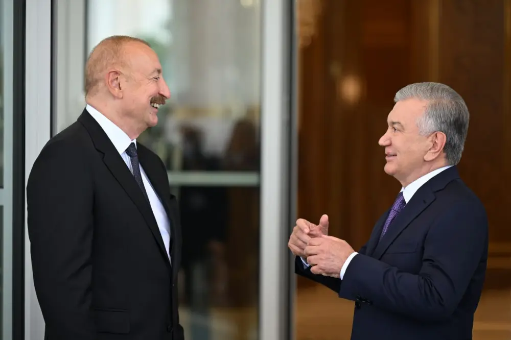 Prezident və xanımı Özbəkistandadır - FOTO/VİDEO