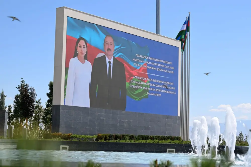 Prezident və xanımı Özbəkistandadır - FOTO/VİDEO