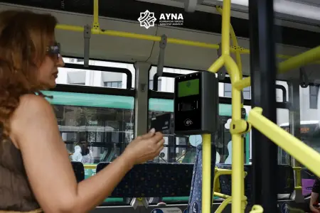 M1 nömrəli ekspres avtobuslara ikinci validator quraşdırılır