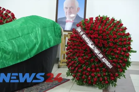 İlham Əliyev və Mehriban Əliyeva Xalq artisti Tofiq Bakıxanovun vida mərasiminə əklil göndərib