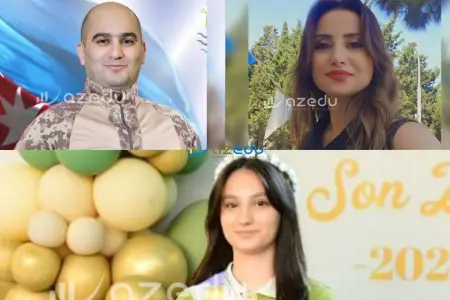 Şəhidin həyat yoldaşı və qızı tələbə oldu - Fotolar