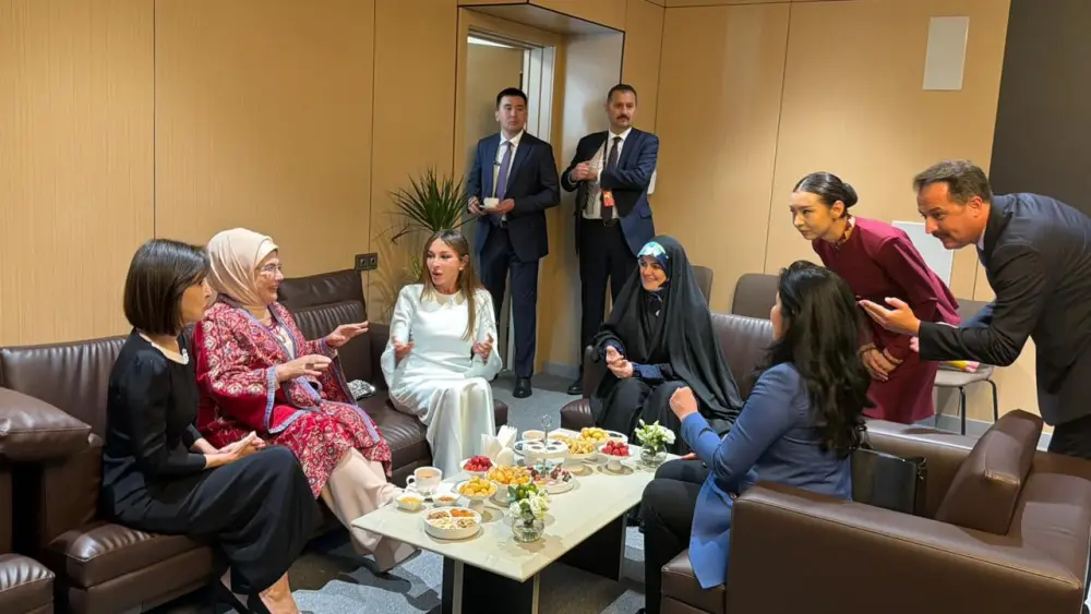 Prezident və xanımı 6-cı Dünya Köçəri Oyunlarının açılış mərasimində - Fotolar