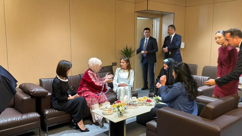 Prezident və xanımı 6-cı Dünya Köçəri Oyunlarının açılış mərasimində - Fotolar