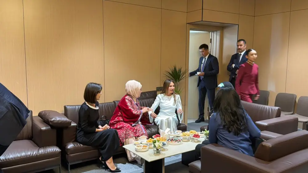 Prezident və xanımı 6-cı Dünya Köçəri Oyunlarının açılış mərasimində - Fotolar