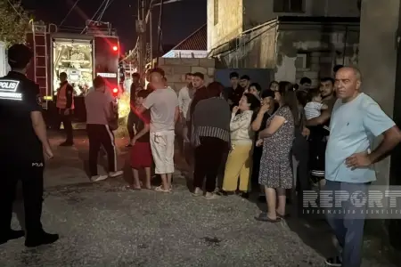 Sumqayıtda kişi öz valideyninin evini yandırdı