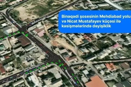Bu yolda hərəkətin təşkili dəyişir - VİDEO
