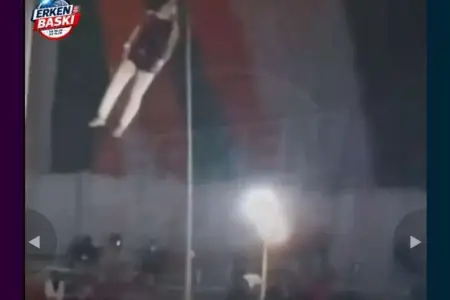 Sirkdə akrobat tamaşaçıların gözü qarşısında boğulub öldü - VİDEO