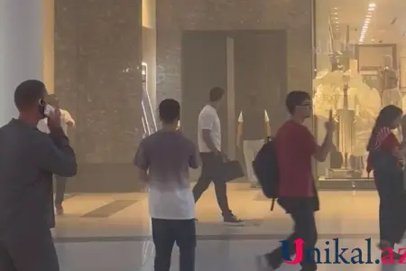 "Gənclik Mall"da həyəcan siqnalı verildi - Vətəndaşlar təxliyə edilir - VİDEO