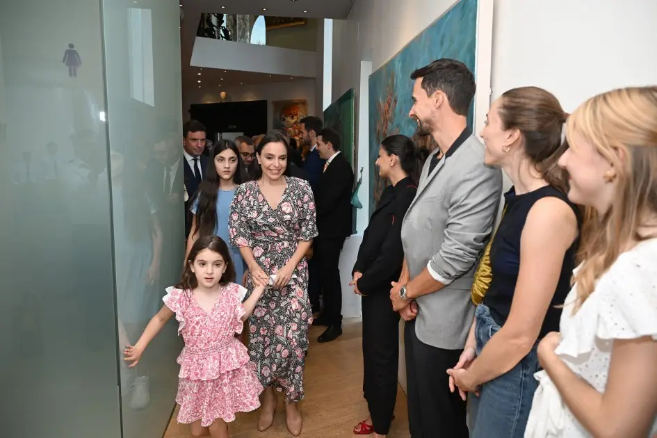 Leyla və Arzu Əliyevalar qızları ilə birlikdə Madriddə - Foto