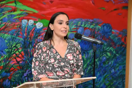 Leyla Əliyeva Madriddə ispanca çıxış etdi - Video