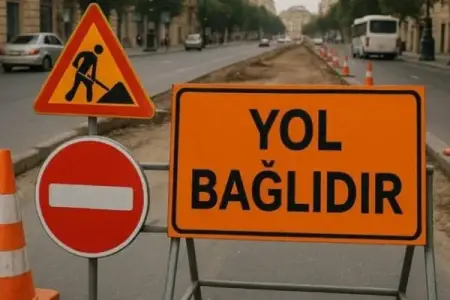 Bu yolda nəqliyyatın hərəkəti məhdudlaşdırıla bilər