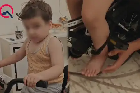 Uşağın ayağı evdə velosipeddə qaldı - FHN-i çağırdılar - Video