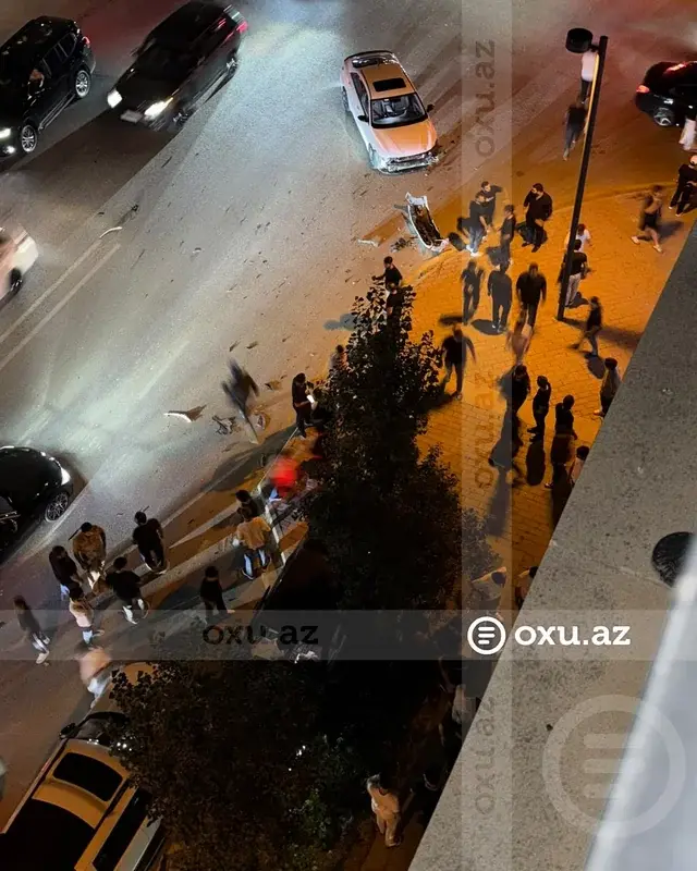 "Ağ Şəhər"də dəhşətli qəza: xəsarət alanlar var - FOTO