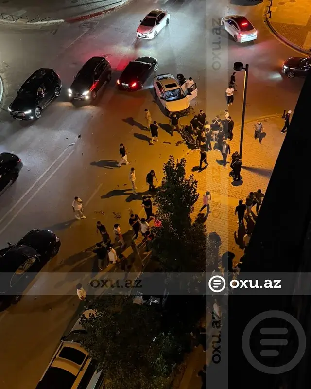 "Ağ Şəhər"də dəhşətli qəza: xəsarət alanlar var - FOTO