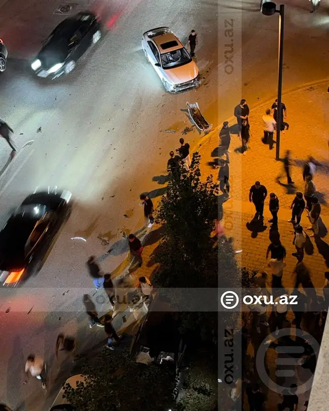 "Ağ Şəhər"də dəhşətli qəza: xəsarət alanlar var - FOTO