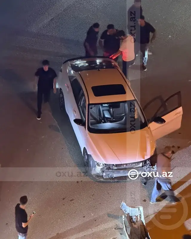 "Ağ Şəhər"də dəhşətli qəza: xəsarət alanlar var - FOTO