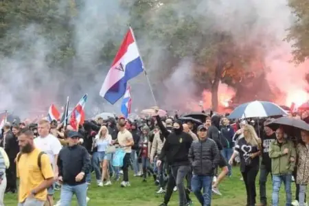 Haaqada iğtişaşlar səbəbindən 24 nəfər saxlanıldı