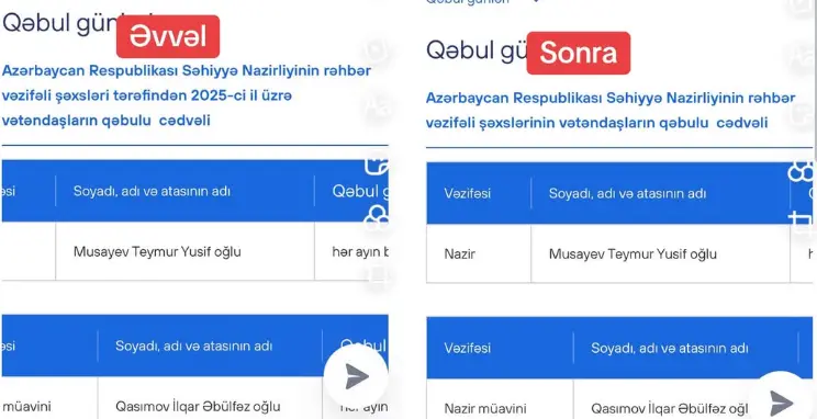 Deputat tənqid, nazirlik dəyişiklik etdi- FOTO